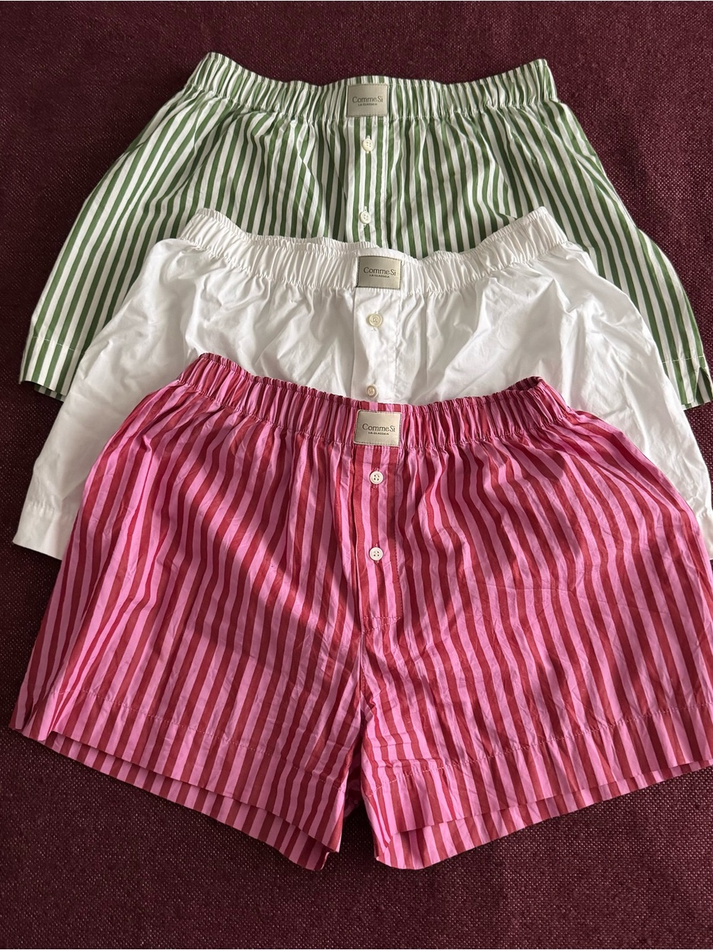 Comme Si boxer short set